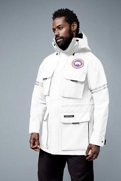 Chamarras Canada Goose Hombre México - Science Research Rompevientos Blancos UN3074589